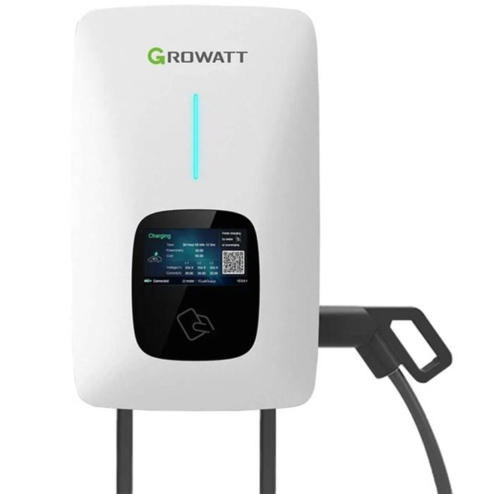 Growatt Type 2 EV Charger 22kw 3 Phase 5m Cable IP65 THOR 22AS-P