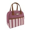 Sachi Insulated Cali School Food Lunch Bag Blush Stripes 24.5x14.5x22.5cm