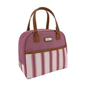 Sachi Insulated Cali School Food Lunch Bag Blush Stripes 24.5x14.5x22.5cm