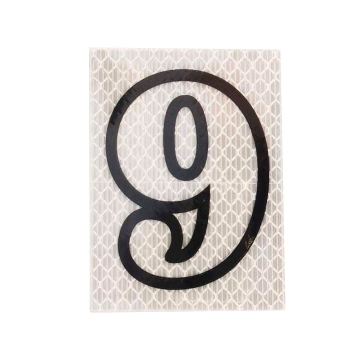 Sandleford 80mm Self Adhesive Night Shine House Number 9