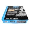 Titan 38 x 2.5mm Hardened Electro Galvanised Collated Coil Nail Screw - 3600 Pack