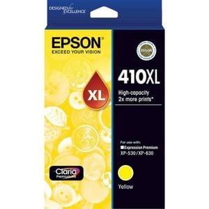 Epson GENUINE Original Epson 410XL Yellow Ink Cartridge Toner XP-530 XP-630 T340492