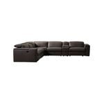 Genuine Leather PVC Grey Color Sofa
