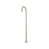 Foreno Brushed Brass Floor Mounted Bath Spout - Brushed Brass