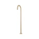 Foreno Brushed Brass Floor Mounted Bath Spout - Brushed Brass