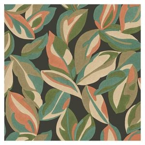Nicolai Leaf Charcoal Wallpaper 53cm x 10.05m