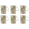 6PK Ashdene Trudy's Garden Wattle Home Kitchen New Bone China Drinking Mug 320ml