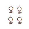 Yes4pets 4x Bird Toys Round With Tassels 38x20cm