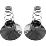 Shaw & Mason Chrome Plastic Wall Flange - 2 Pack