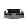 Noosa Outdoor Modular 4 Piece Daybed In Half Round Wicker