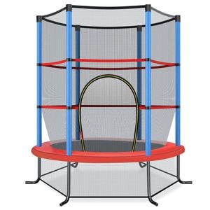 Costway 5.3FT Kids Trampoline Bouncer Jumping Trampolines Blue