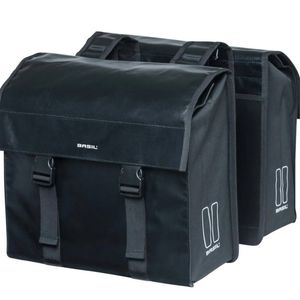 Basil Urban Load Double Bicycle Bag Black 48-53L Black