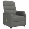 vidaXL Massage Chair Recliner Massage Office Chair Armchair Dark Grey Fabric