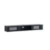 Design Square Camille Wall-Mounted Entertainment Unit TV Stand 2-Doors 180cm Black