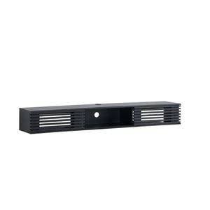 Design Square Camille Wall-Mounted Entertainment Unit TV Stand 2-Doors 180cm Black