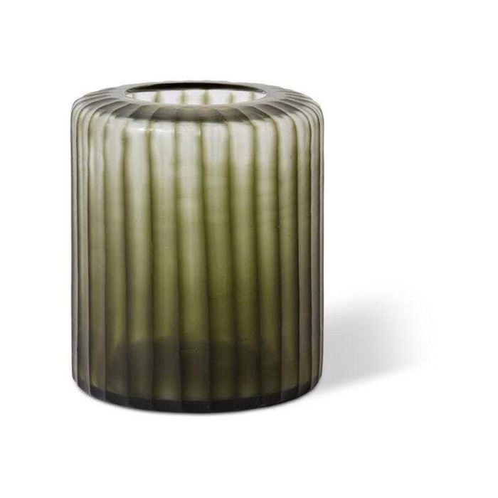 E Style 22cm Glass Cillian Flower Vase Decor - Dusty Grey