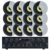 Weconic Bluetooth Amplifier + 12x8" Ceiling Speakers Package