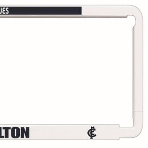 2x OFFICIAL AFL CARLTON BLUES Car Number Plate Frame Cover Surround