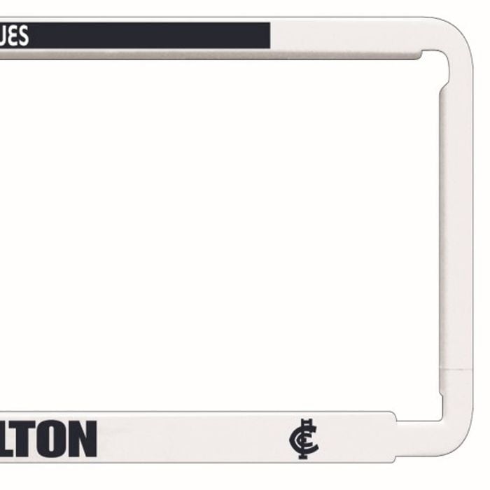 2x OFFICIAL AFL CARLTON BLUES Car Number Plate Frame Cover Surround