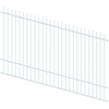 ProtectorAl 1201 - 2400 x 1500mm Pearl White Raked Up to 15º Picket Top Pool Fence Panel