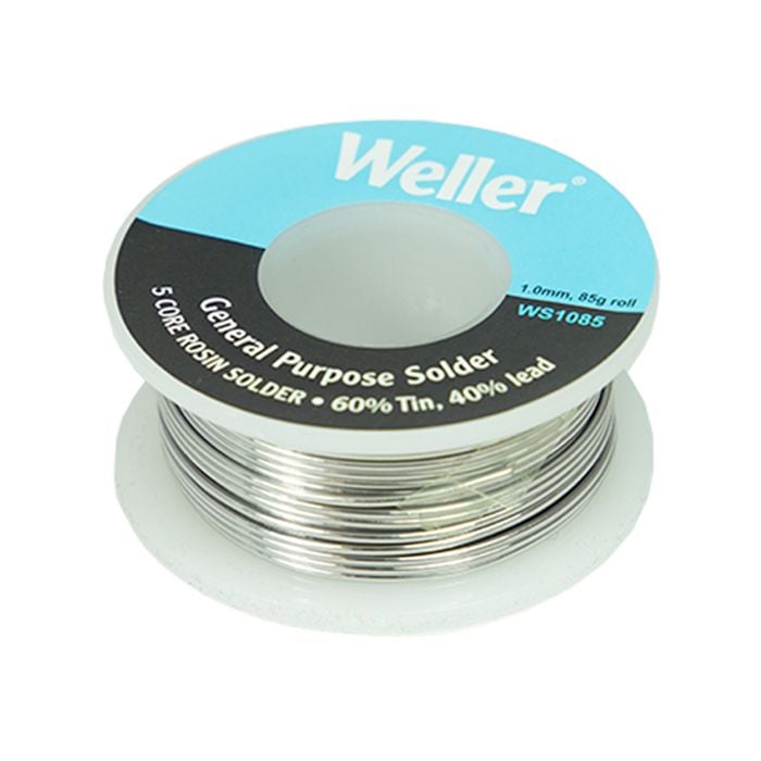 Weller 1.0mm 60/40 85g  Rosin Core Solder