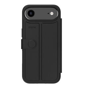EFM Venice Leather Wallet Phone Case For iPhone 17 Air 6.5in Black