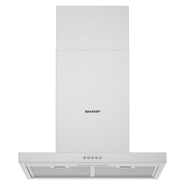 Sharp 60cm Silver Inox T-Shaped Canopy Rangehood
