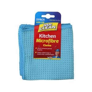 Mr Clean Kitchen Microfibre Cloth - 3 Pack