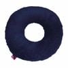 Round Donut Cushion - Soft Faux Fur, Silicone Fibre - Grey - Ubio