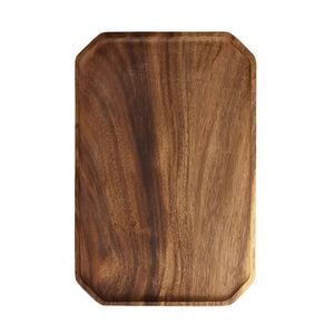 Anygleam Diagonal Square Acacia Wood Plate – Natural Wood Serving Tray for Kitchen