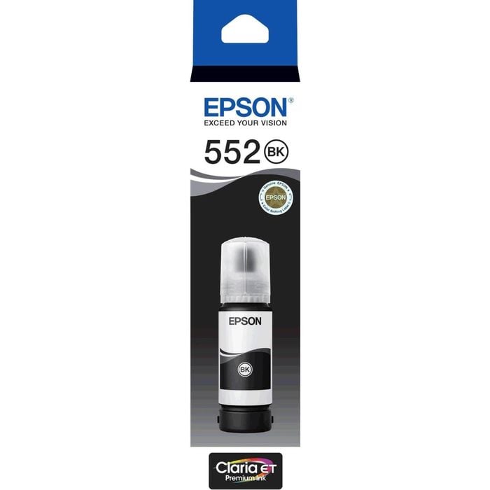 Epson Epson T552 Black Pigment Claria EcoTank 552 Ink Bottle Toner C13T06V192 Genuine Original