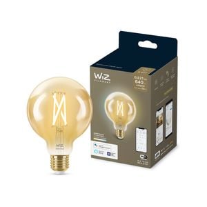Wiz Smart G95 E27 640lm Tunable White 7w Amber Globe - 1 Pack
