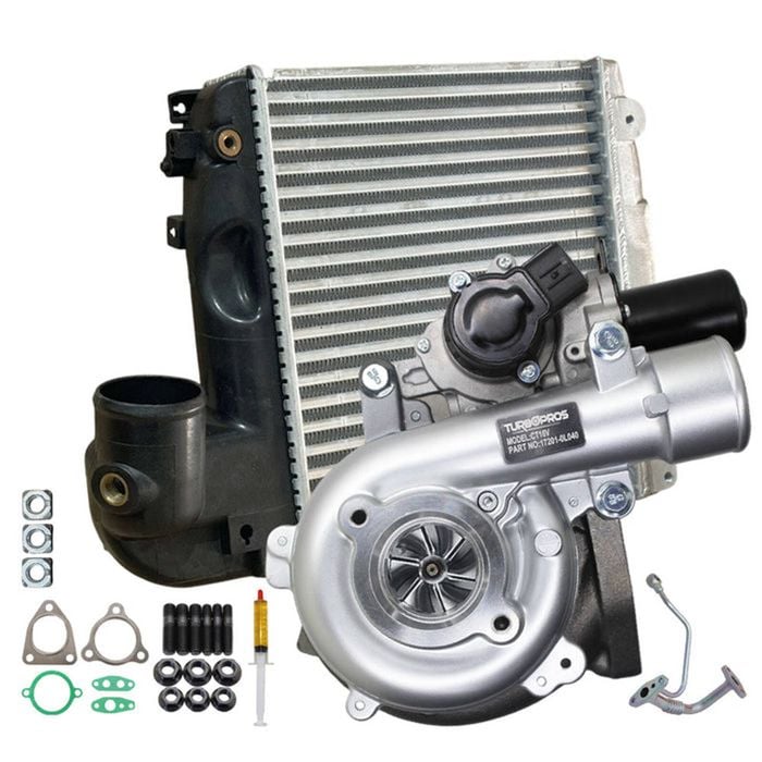Upgrade Billet Turbo+50mm Intercooler And Genuine Oil Feed Pipe For Toyota Hilux N70 D4d Kun26 1kd-ftv 3.0l