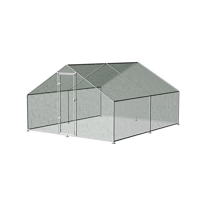 i.Pet Chicken Coop Cage Galvanised Steel 3x4x2m