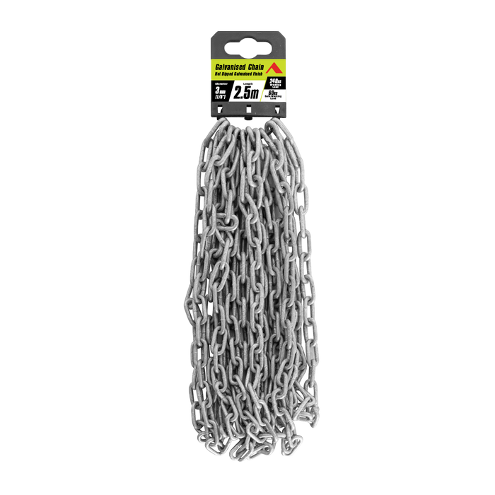Pinnacle 3mm 1/8" x 2.5m Galvanised Chain