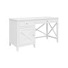 Daisy Study Computer Desk 140cm Office Executive Table Solid Acacia Wood - White