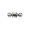 Lockwood Satin Stainless Steel Symmetry Imperial Passage Knobset