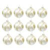 12x LVD Glass Bauble Botanical Seasonal Christmas Decoration Hanging Home Decor