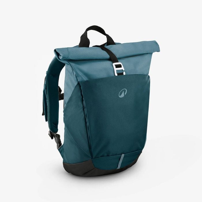 Decathlon - Hiking Backpack 16+4 L, Escape 500 Rolltop - Green - 17L
