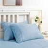 LINENOVA 100% Bamboo Pillow cases Slip Cover Pillowcase - Teal blue Single
