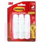 Command Medium White Adhesive Wall Hooks Value Pack - 6 Pack