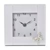 Gibson Gifts Crystal Butterfly Tabletop Desk Clock White Glitter