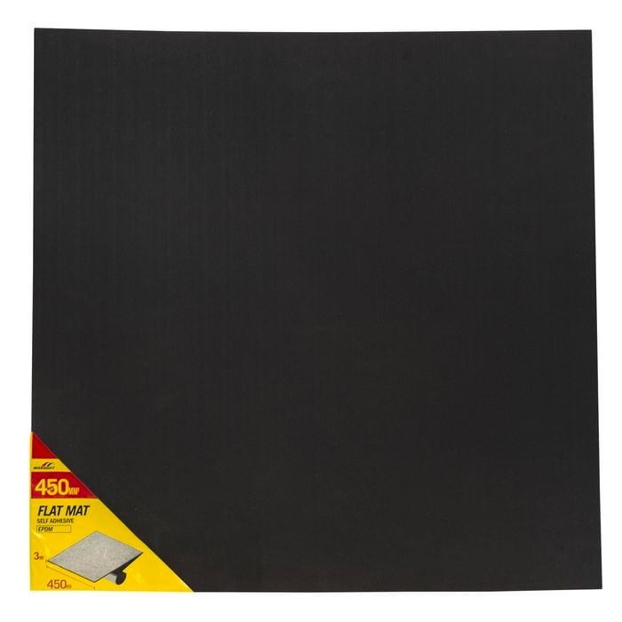 Moroday 450 x 450mm x 3mm Black Rubber Adhesive Mat