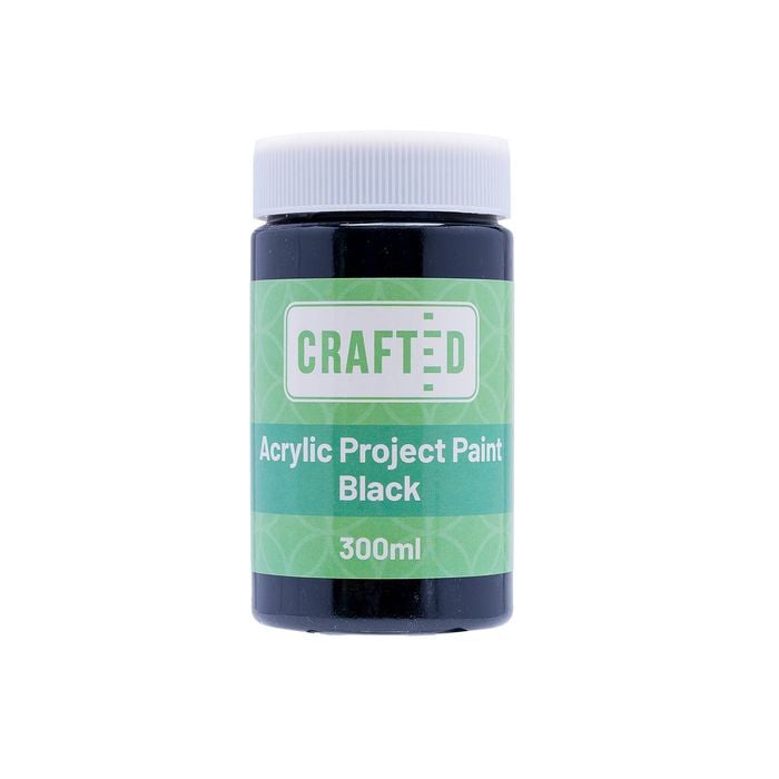 Crafted 300ml Black Project Paint