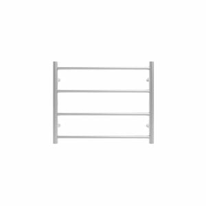 Commercial Round 4 Bar Brushed Stainless Steel PVD Heated Towel Rail