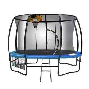 Kahuna Pro 10 ft Trampoline with Mat, Reversible Pad, Basketball Set