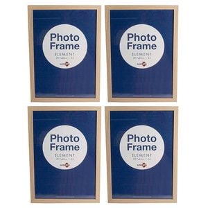 4PK Unigift Element MDF/Glass A3 Picture Frame - Assorted