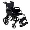 Safety and Mobility Lightweight Aluminium Transit Wheelchair Black Frame