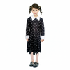 More Than Party Kids Girls Wednesday Dress Costume Long Sleeve Goth Star 6-9y