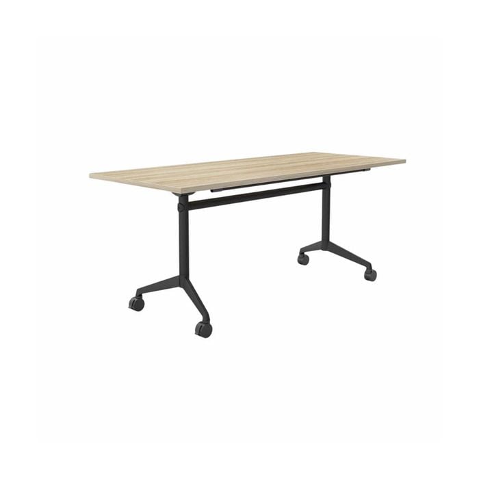 Olg Modulus Flip Table Full Black Frame New Oak Ravine Top L1800mm X W750mm
